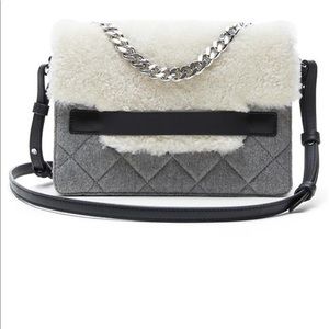Banana Republic Leather/Shearling Bag